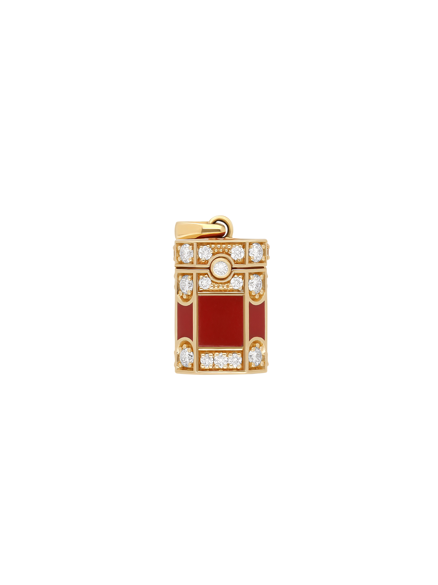 Pendant wishbox dream enamel, diamonds & gold